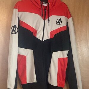 Avengers quantum suit zip up hoodie